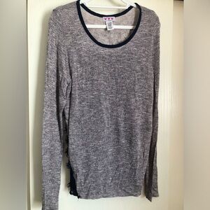 Womens/Juniors size XL grey and blue sweater.